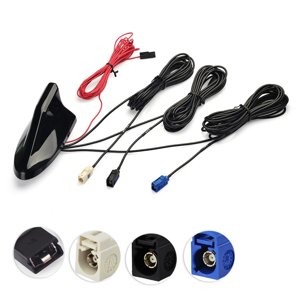 Superbat Car Roof Top Shark Fin Antenna Veicolo Sistema Di Navigazione Gps Dab Radio Digitale Car Stereo Fm/Am Radio Amplificatore Combinato