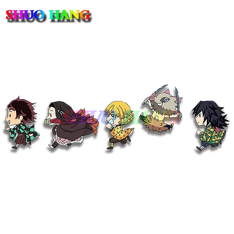 thumbnail image 1 of Pegatinas divertidas de Demon Slayer para coche, calcomanías para el maletero, ventanas, anime, accesorios para autocaravana, vinilo para camión, 1 of 5