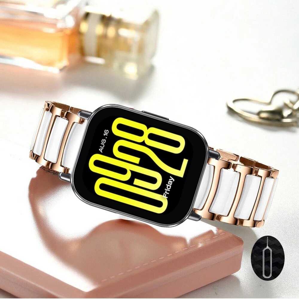 Luxury Ceramic Bracelet Metal Wristband