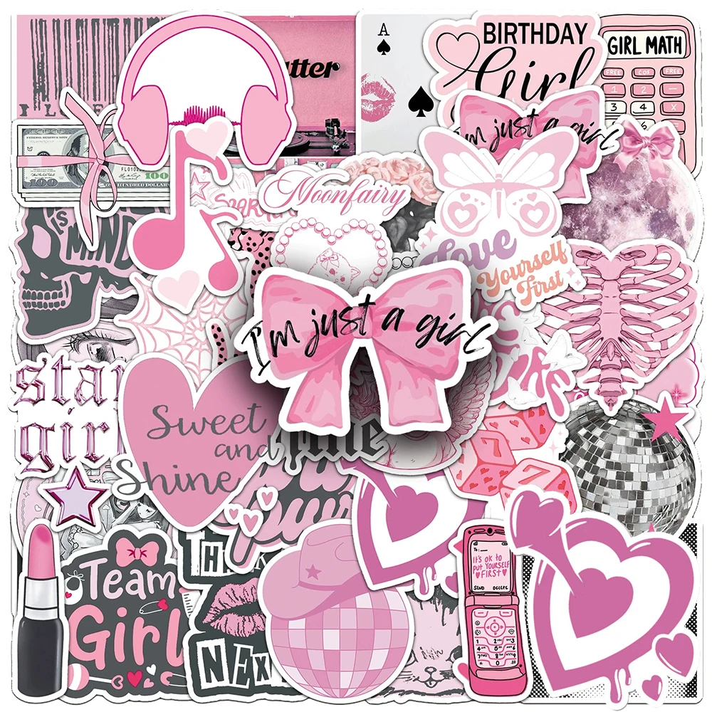 10/30/50 шт. INS Мультфільм Естетична дівчина Наклейки Милі креативні графіті Наклейки DIY Скейтборд Телефон Щоденник Прикраса Наклейка