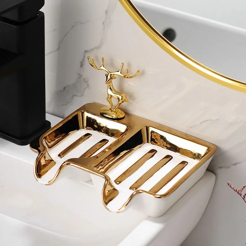 Srebrna mramorirana keramička posuda za sapun za kupaonicu Restoran Hotelska kupaonica za pohranjivanje sapuna Dekoracija kupaonice Kutija za sapun za kućanstvo