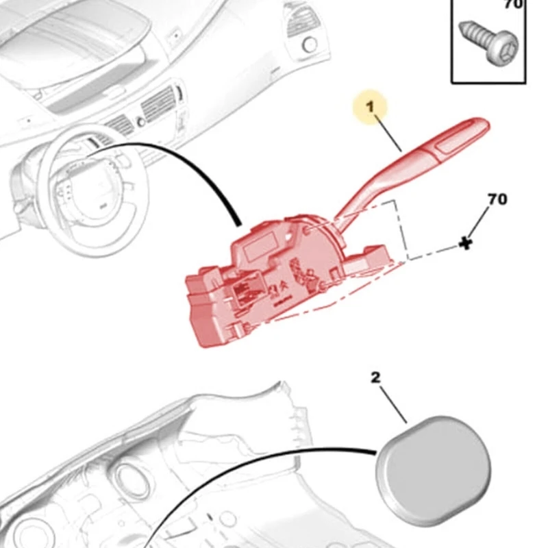 Gear Shift Selector 98002210VV 965852897 98002212VV 2400FN suitable for C4 96811352XT 96811335XT
