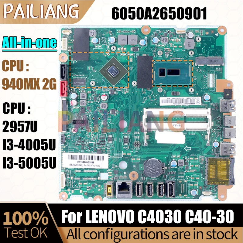 For Lenovo AIO C4030 C40-30 Mainboard 6050A2650901 2957U