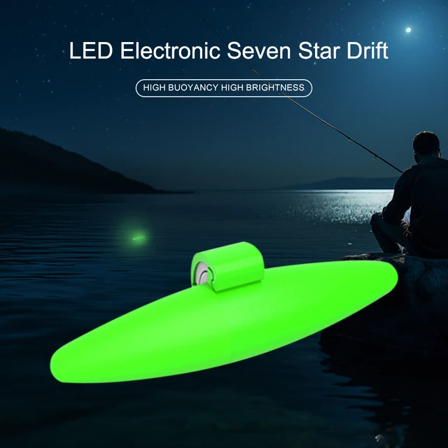 LED Night Light Fishing Float High Sensitivity Electronic Seven-Star Peg  Floats Luminous Night Fishing Float for CR311 Battery - AliExpress