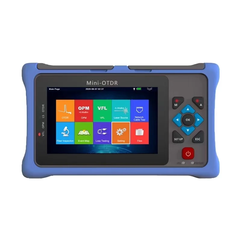 Mini OTDR Optic Fiber Reflect Touch Screen, Mini Breakpoint Fault Finding Instrument, Optical Cable Test, Multi Language Tester