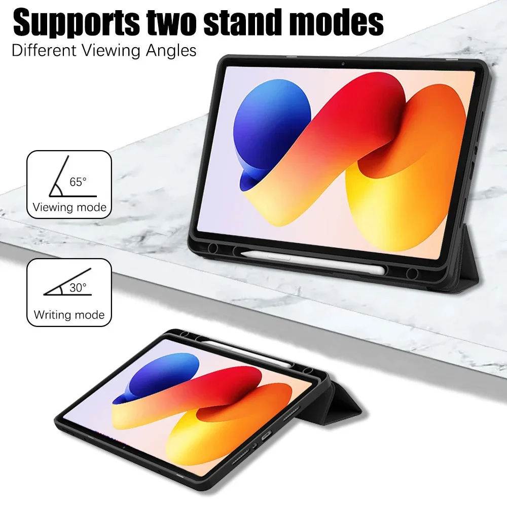 Versatile Smart Tablet Case with Pen Slot and Tri-Fold Design