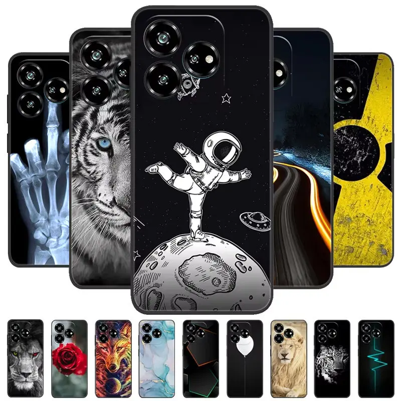 Soft Silicone TPU Shockproof Phone Case with Cute Animal Design - Fashionable Back Cover Bumper