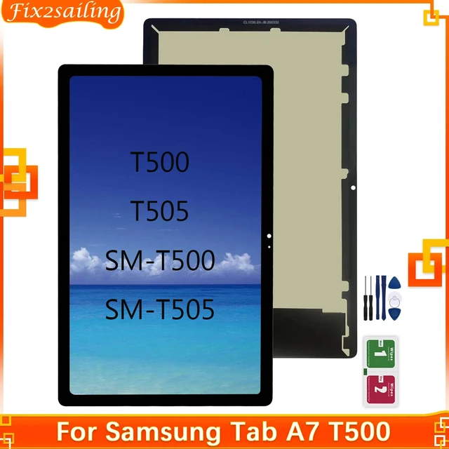 Ecran complet compatible avec Samsung Galaxy Tab A7 10.4 (2020) SM-T500 - SM-T505  Noir vitre tactile + écran LCD - Cdiscount Informatique