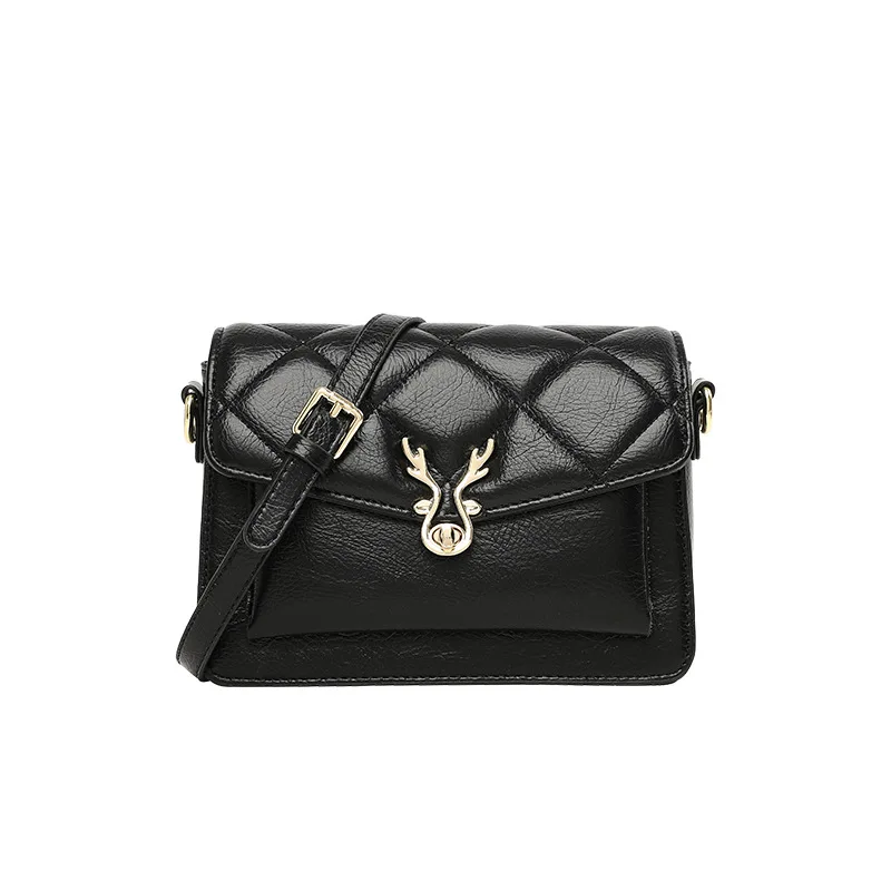 

New Brand Designer Embroidered Thread Shoulder Bag Fashion Crossbody Bag Versatile Handbag Women's Backpack Small Square Bag