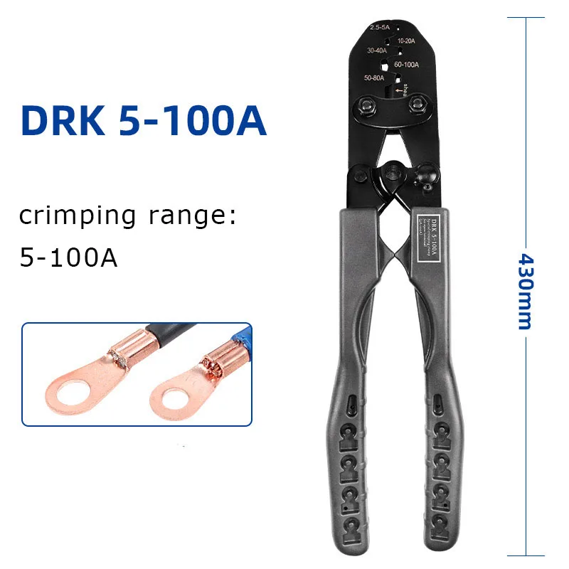 OT 오픈 노즈 구리 터미널 용 압착 플라이어 20-50A 5-100A 80-200A 절연 터미널 크림 퍼 도구