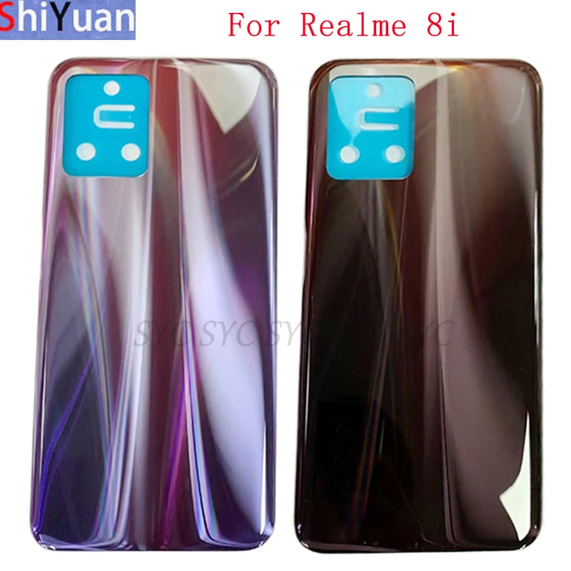 

Крышка батарейного отсека задняя крышка Задняя панель для Realme 8i Крышка батарейного отсека с логотипом запасные части