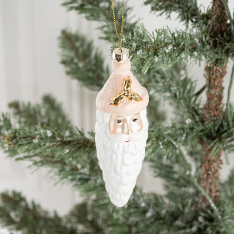 

Рождественские маленькие подарки, стеклянная подвеска в виде Белоснежки, Санта-Клауса, подарок, украшение для рождественской елки, подвесные украшения