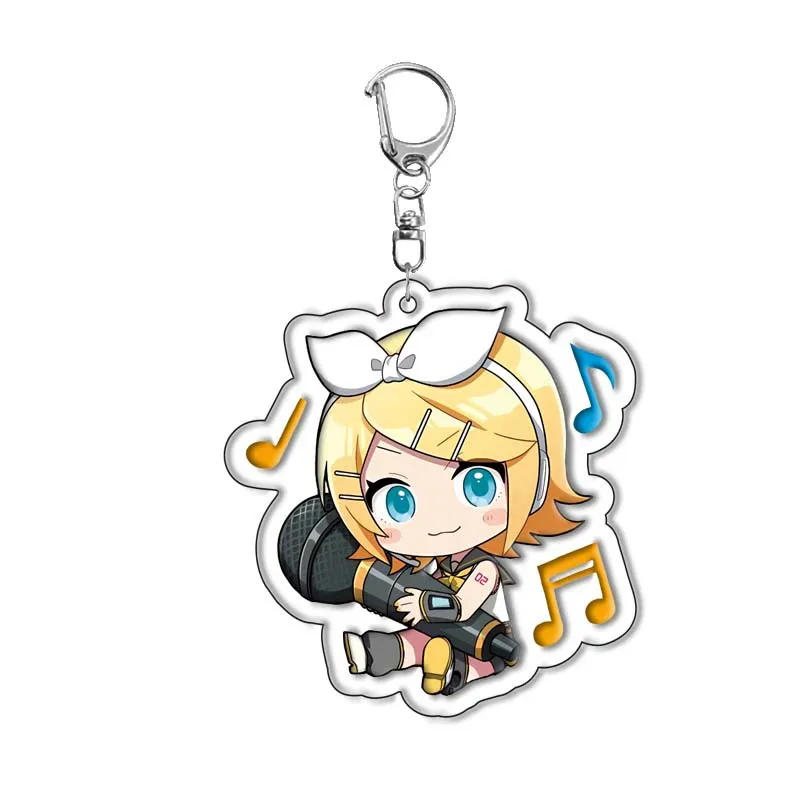 Hatsune Miku Creative Acrylic Keychain - Cute Animation Pendant and Backpack Decoration Gift