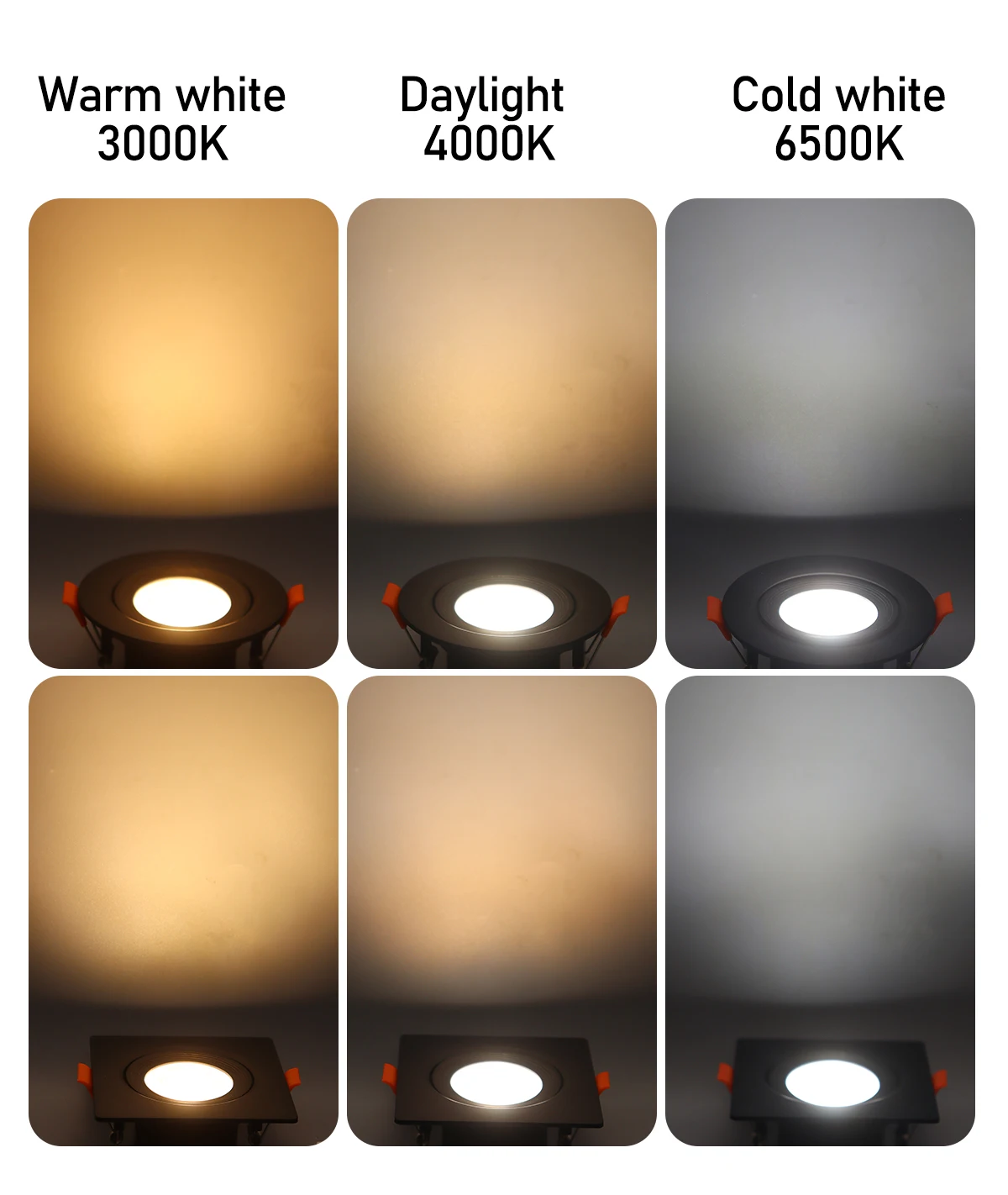 รูปสินค้า LED สปอตไลท์ปรับสีได้ 3 โทน 7W สำหรับเพดาน