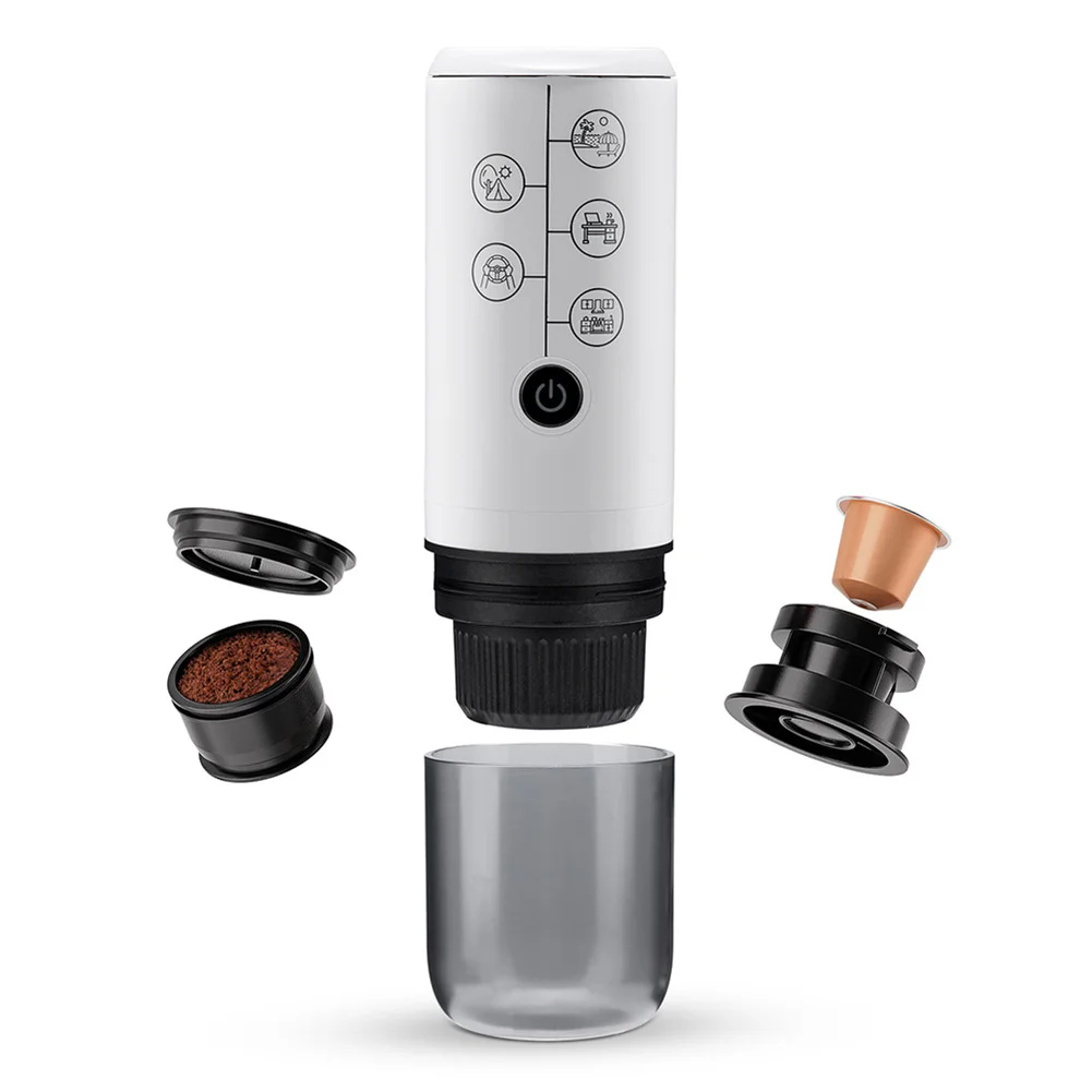 2-in-1 Portable Italian Espresso Machine Espresso Coffee Maker Wireless Portable Espresso Coffee Machine for Car & Home 3