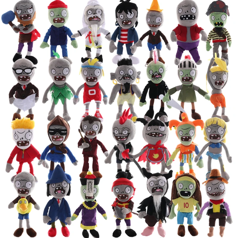 

30cm Plants VS Zombies Stuffed Plush Toys PVZ Zombies Cosplay Anime Cartoon Game Figures Dolls Kids Kawaii Birthday Gifts Decor