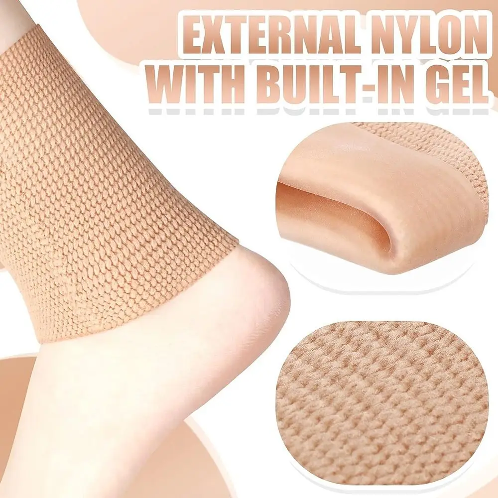 Compression Socks Ankle Gel Sleeves Padded Skate Socks Ankle Pads Compression Sleeve for Figure Skating Riding Ski Protection Durable