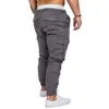 Men Cotton Pants Men's Cargo Pants with Ankle-banded Design Multiple Pockets Elastic Waist for Gym Training Outdoor for Comfort 5