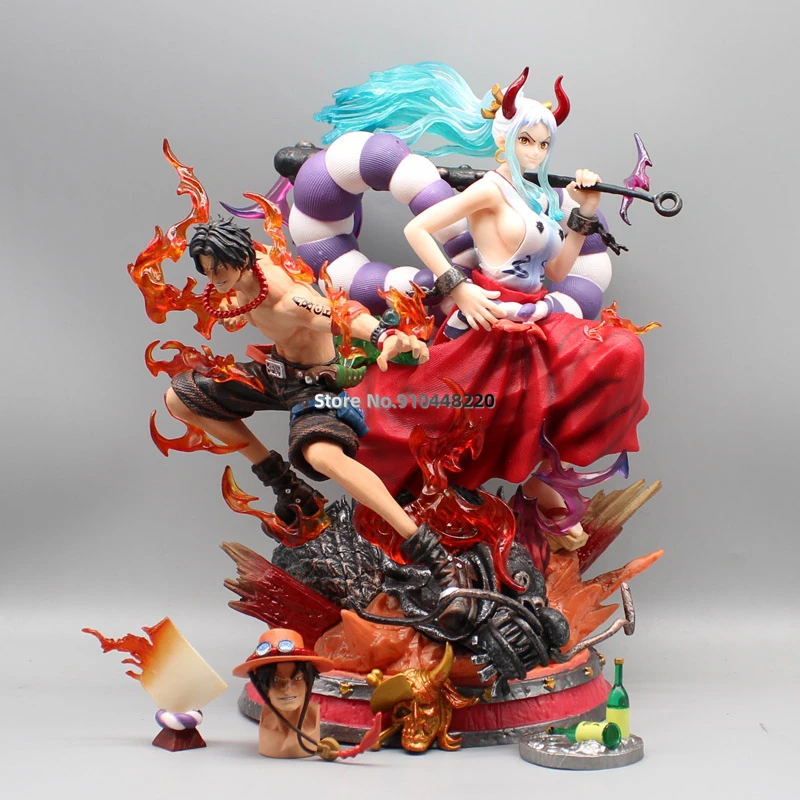 

30cm One Piece Anime Figure Yamato Portgas D Ace Gk Action Figurine Pvc Statue Model Collection Decoration Doll Toys Kid Gifts
