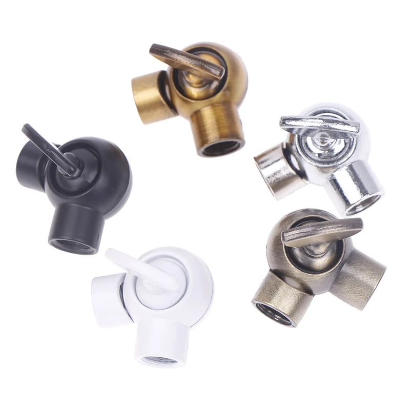 M10 Metal Corner Lighting Accessories Iron Nook Thread Connector For Wall Lamp DIY Adjust Direction Beside Light Arm 1Pc