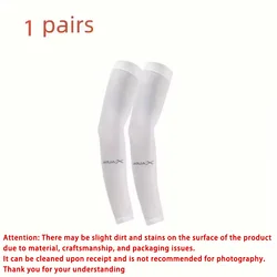 Breathable UV Protection Sleeves for Sports and Outdoor Activities (White - 1pc)