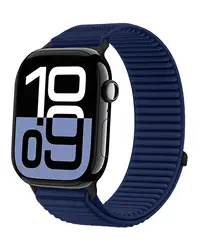 Sport Nylon Loop Strap for Smartwatch - Adjustable and Comfortable Bracelet (Azure blue)