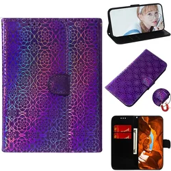 Elegant Leather Stand Flip Wallet Case - Premium Protection & Stylish Design for MOTO E6 (Purple)