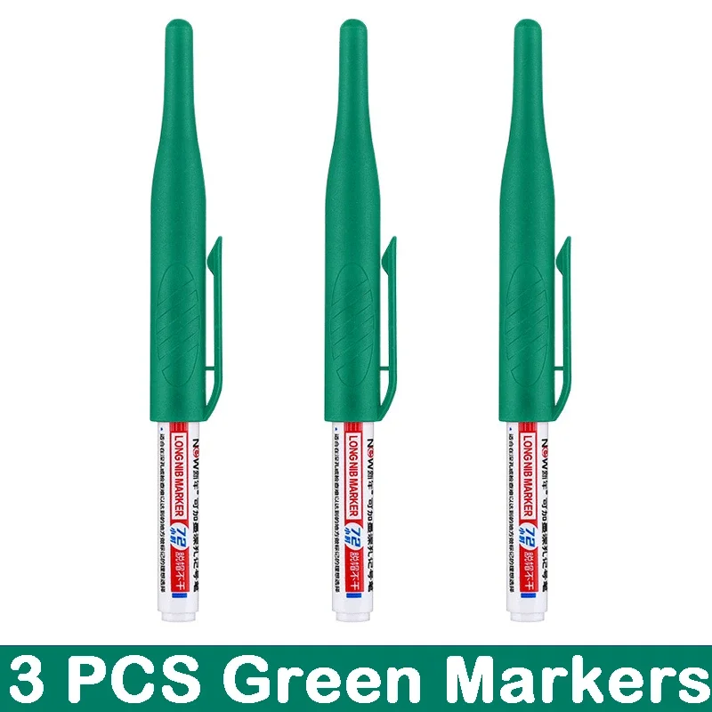 Deep Hole Long Nib Markers for Waterproof Art and Woodworking