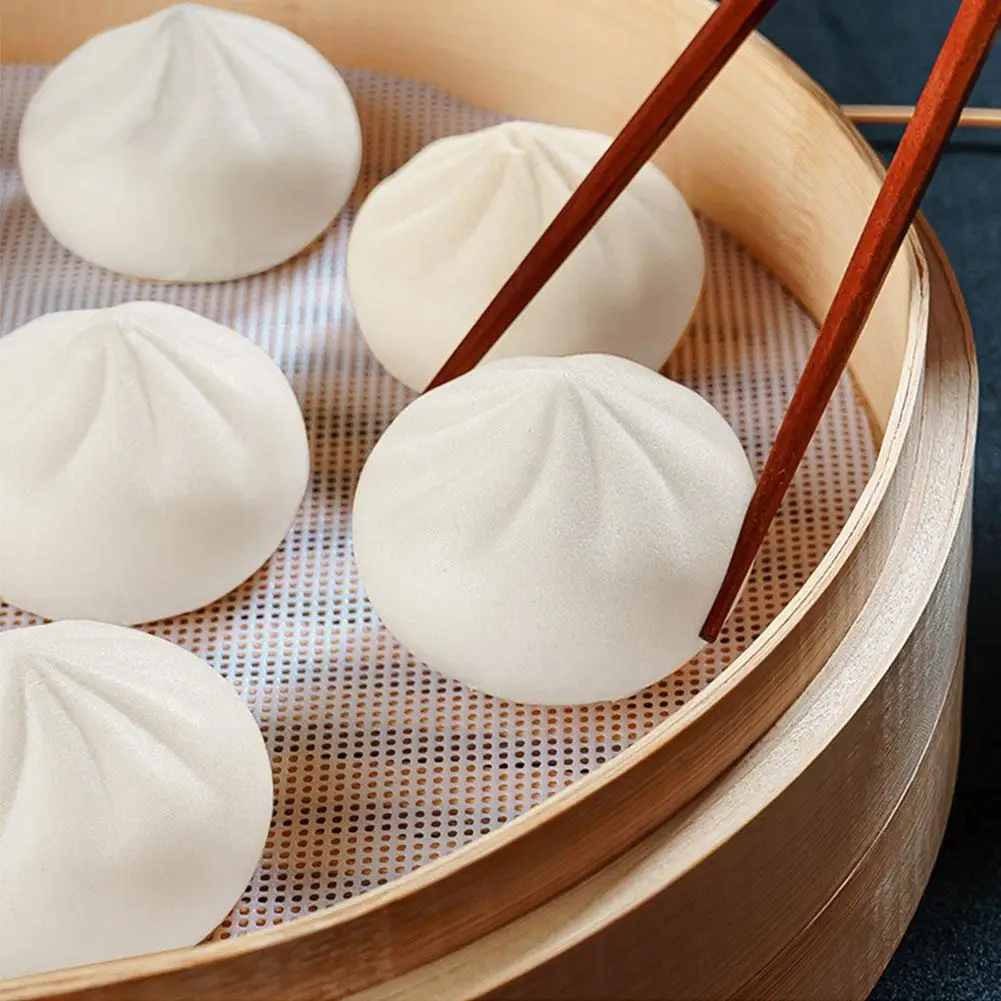 5Pcs Küche Nicht-stick Dampfer Tuch Rund Silikon Dampfer Tuch Gedämpfte Mantou Matte Küche Zubehör Durchmesser 24/30/34/40/48cm – Detail 16