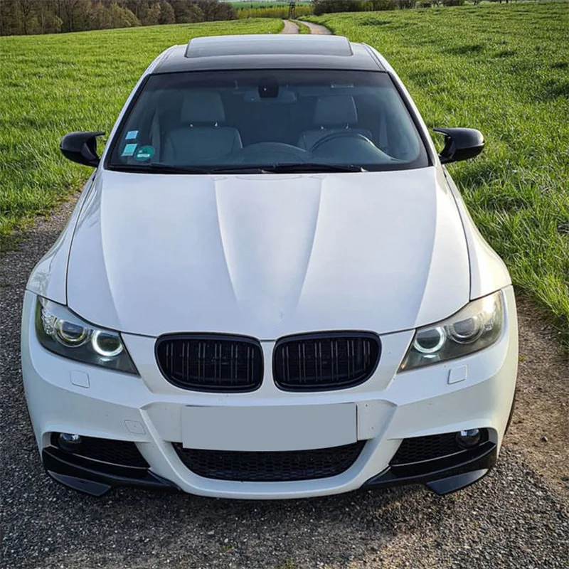 Car Exterior Accessories Lower Front Bumper Angle Diffuser Side Splitter Fog Spoiler Lip Cover For BMW E90 3 Series 320i 330i M-Tech LCI 2009-2012