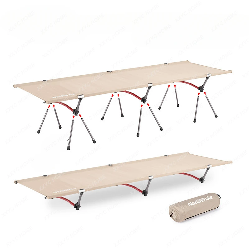 

Outdoor Camping Camp Bed Accompanying Bed Portable Office Noon Break Bed Single Outdoor Ultra-Light Folding Bed