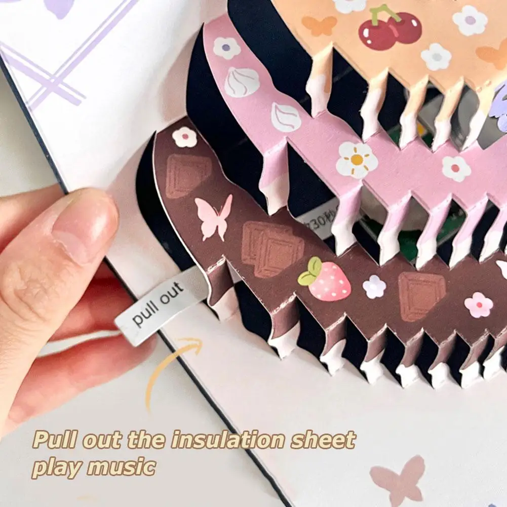 3D Music Light Birthday Card Creative Pop Up Cake Musical Light Greeting Card Birthday Party Gift Message Envelope For All greeting cards