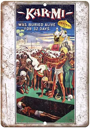 

Karmi Wall Poster Tin Sign Vintage BBQ Restaurant Dinner Room Cafe Shop Decor