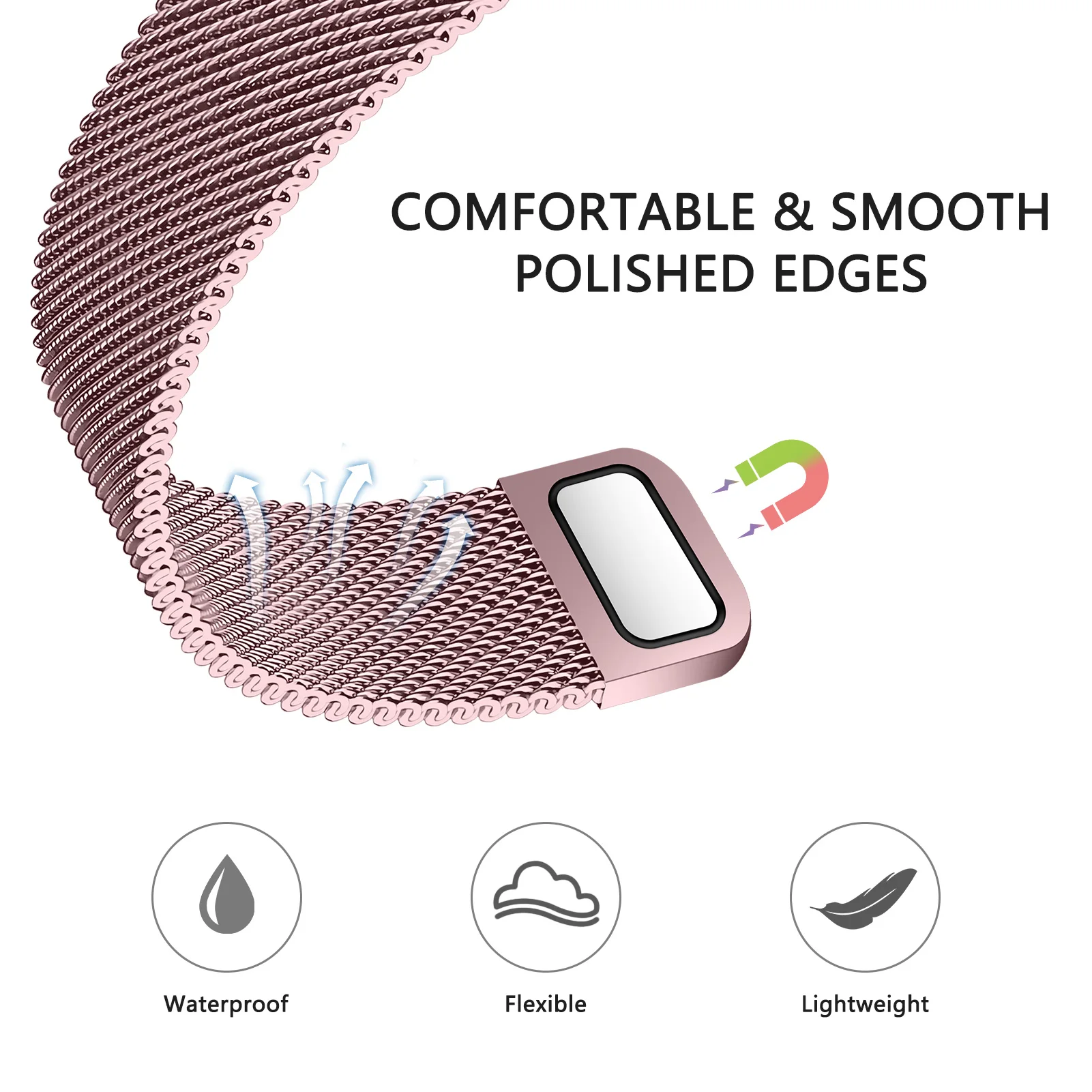 Magnetic Loop Strap for Smartwatch – Elegant and Adjustable Bracelet Band