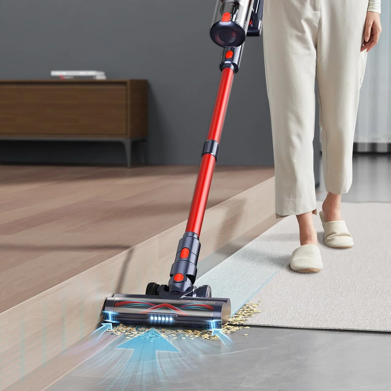 Wireless Vacuum Cleaner 38KPA HandHeld  VC01 Strong Suction Portable Dust Cleaning Machine Dust Cup Home Appliance 4