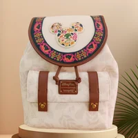 2024 MINISO Original Disney Mickey Mouse Pu Leather Women's Backpack Castle Cosplay Leisure Travel Bag Mini Children's Schoolbag 4