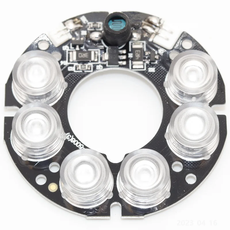 Hybrid Beam Angle CCTV Accessories Nano-infrared 6 Grain IR LED board For Surveillance cameras night vision diameter 53mm surveillance camera accessories,infrared led board