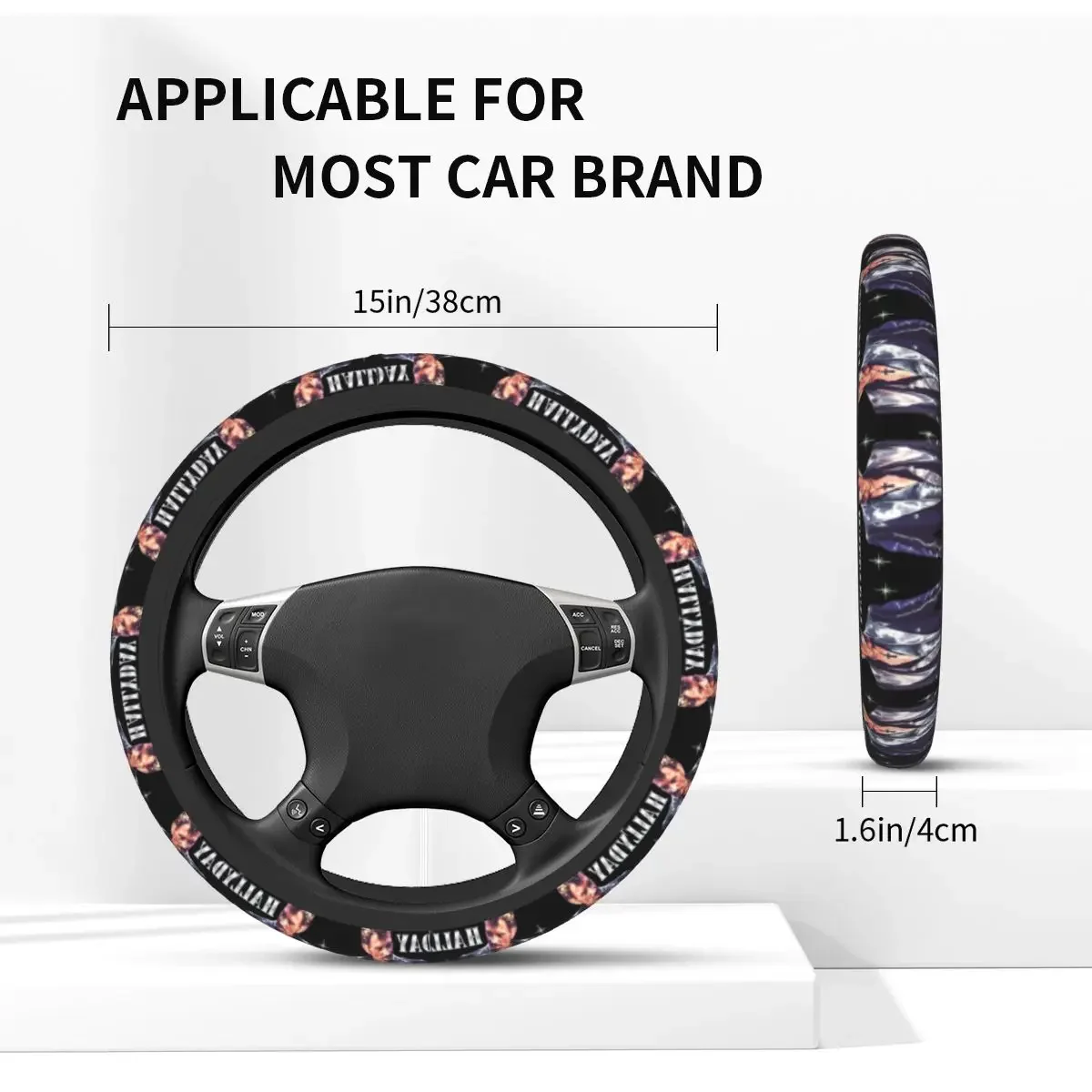 Johnny Hallyday Rock Music Steering Wheel Cover - Car Styling Accessory