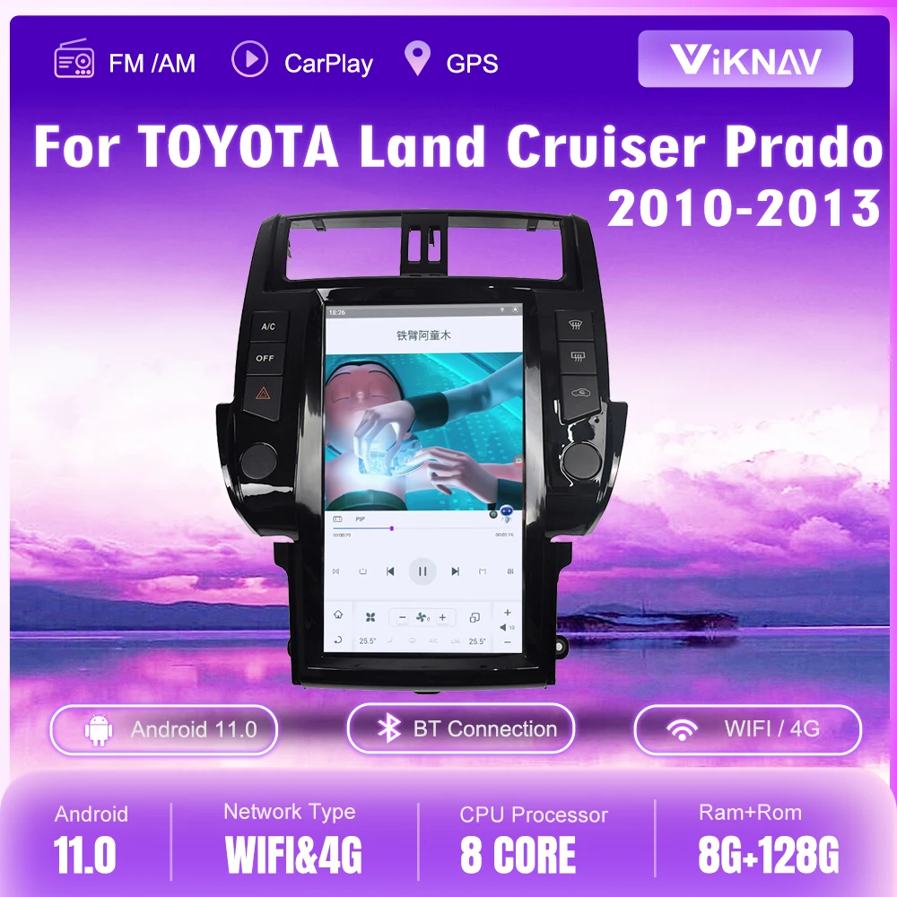 

Android 11 Car Radio For Toyota Land Cruiser Prado 150 2010-2013 GPS Navigation 13.6 Inch Multimedia Player Auto Stereo Receiver