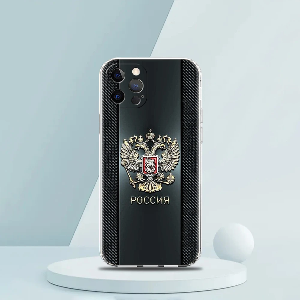 Russland russische Flaggen Handy hülle für iPhone 16 15 14 13 12 Pro Max transparent weich für iPhone 11 Pro Max 7 8 plus xs xr Shell – Detail 2