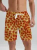 Fashion Fast Food Beach Shorts Men Cool Hawaiian Vacation Swim Trunks 3D Printing Snack Short Pants Summer Surf Board Shorts 4