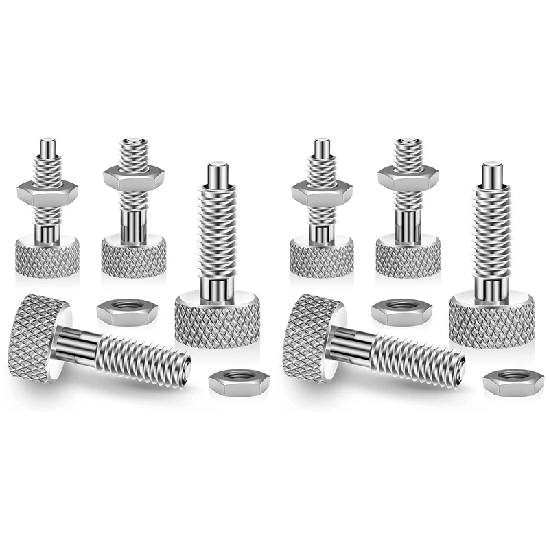 

8Pcs Handle Quick Release Pins,Quick Release Lock Pin, Retractable Spring Plunger, M6 Lockout Kit For Rolling Tool Box
