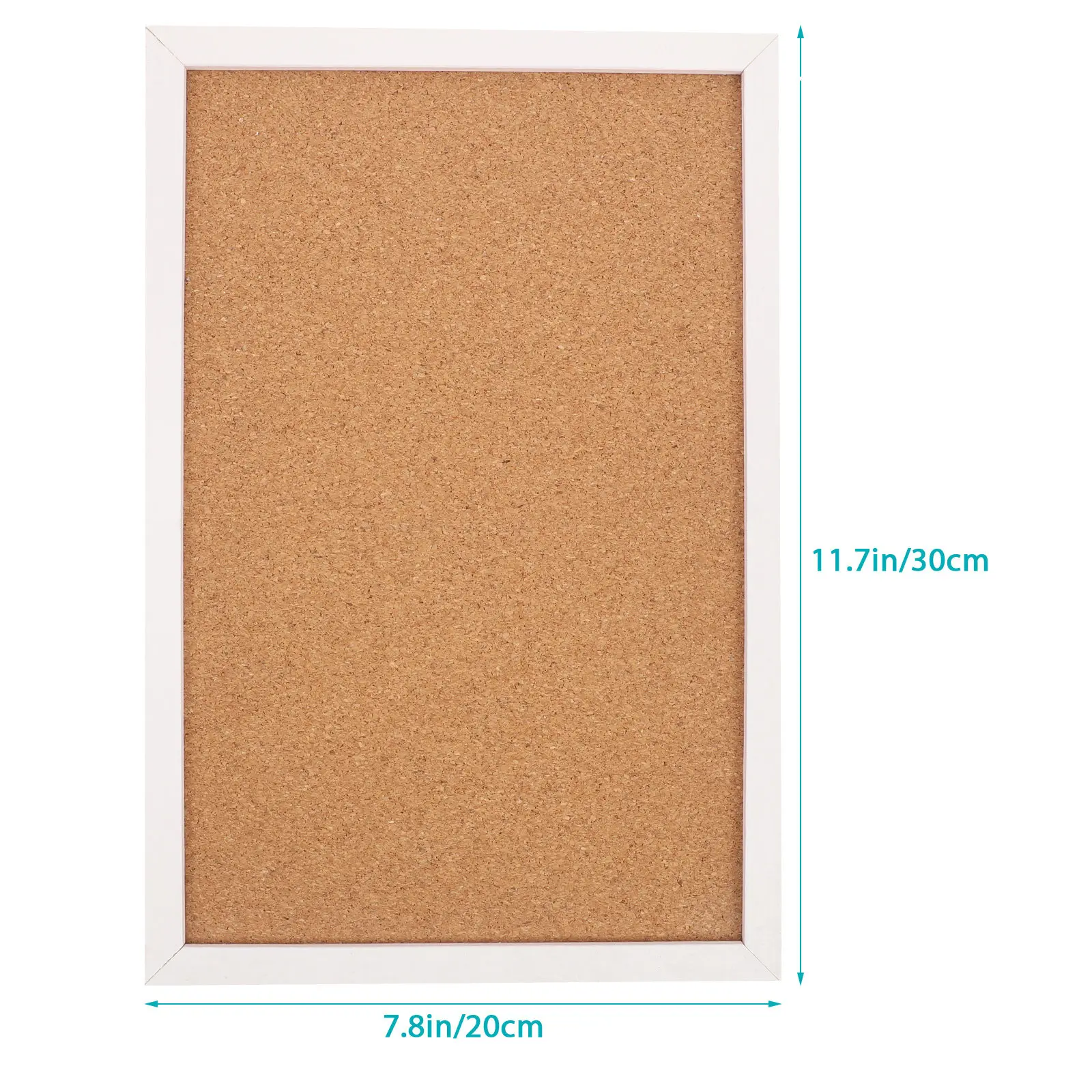 1Pcs 소나무 프레임 코르크 보드 게시판 흰색 30x30cm 가정 사무실 학교 문서 디스플레이 사진 정리함용 벽 코르크보드