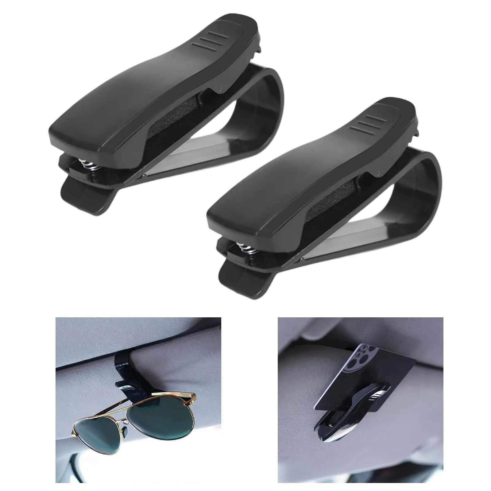 Glasses Holder Clip Rotating Design Sunglasses Clip Vehicle Mount Card Ticket Organizer for Car Sun Visor Interior Glasses Holder Clip Rotating Design Sunglasses Clip Vehicle Mount Card Ticket Organizer for Car Sun Visor Interior