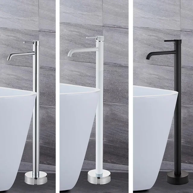 สีดําทองแดงอิสระล้างมือฐานอ่างล้างหน้าก๊อกน้ําอ่างอาบน้ําฝักบัวถังไม้อ่างน้ําร้อนและเย็นขอบด้านข้าง Water TAP 2