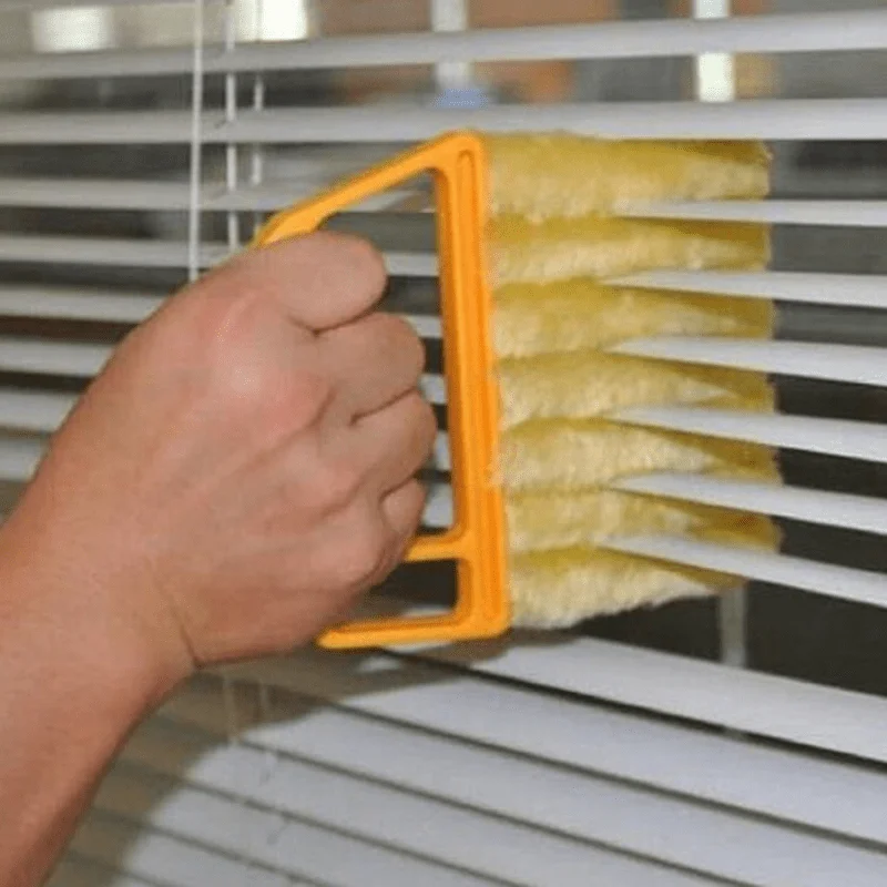Portable Microfiber Window Cleaner - Efficient Dust and Blind Cleaning with Ergonomic Handle