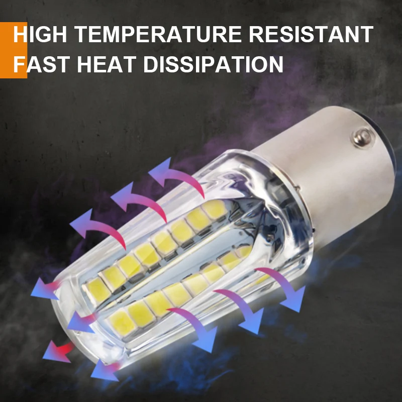 2pcs 12V 32SMD 1157 BAY15D Car LED Light Bulb Flowing Strobe Lamp Turn Signal Brake Light Warning Lamp Waterproof