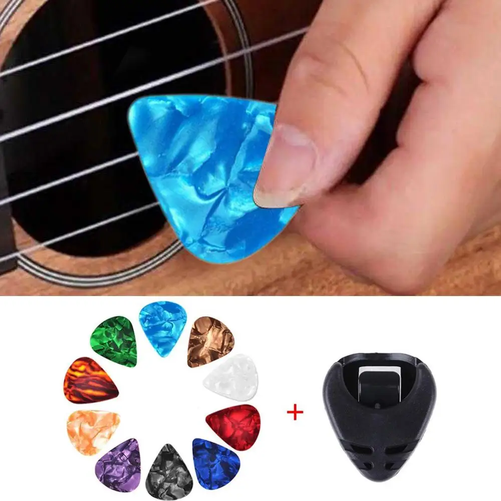 10PCS Gitarre Picks Plektrum Mediator Celluloids Elektrische Glatte Gitarre Picks Bass Akustische Elektrische Gitarre Zubehör – Detail 3