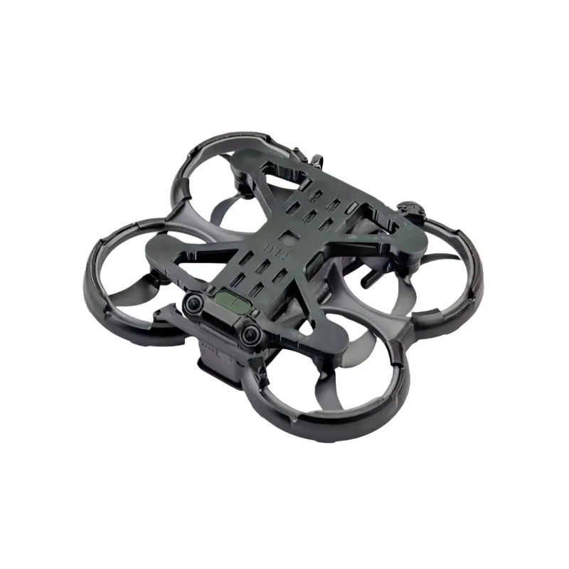 Acheter protection drone DJI Mini 3 Pro : anneau anti-choc et absorbant orange, vue latérale.