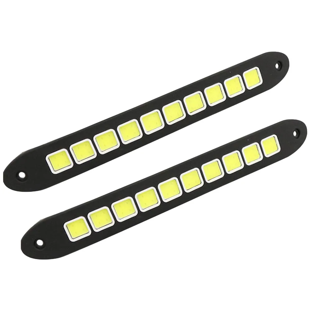 Daytime Running Lights Car Daytime Exterior Flexible Lamp Lights Running Silica Gel+LED Accessories Convenient